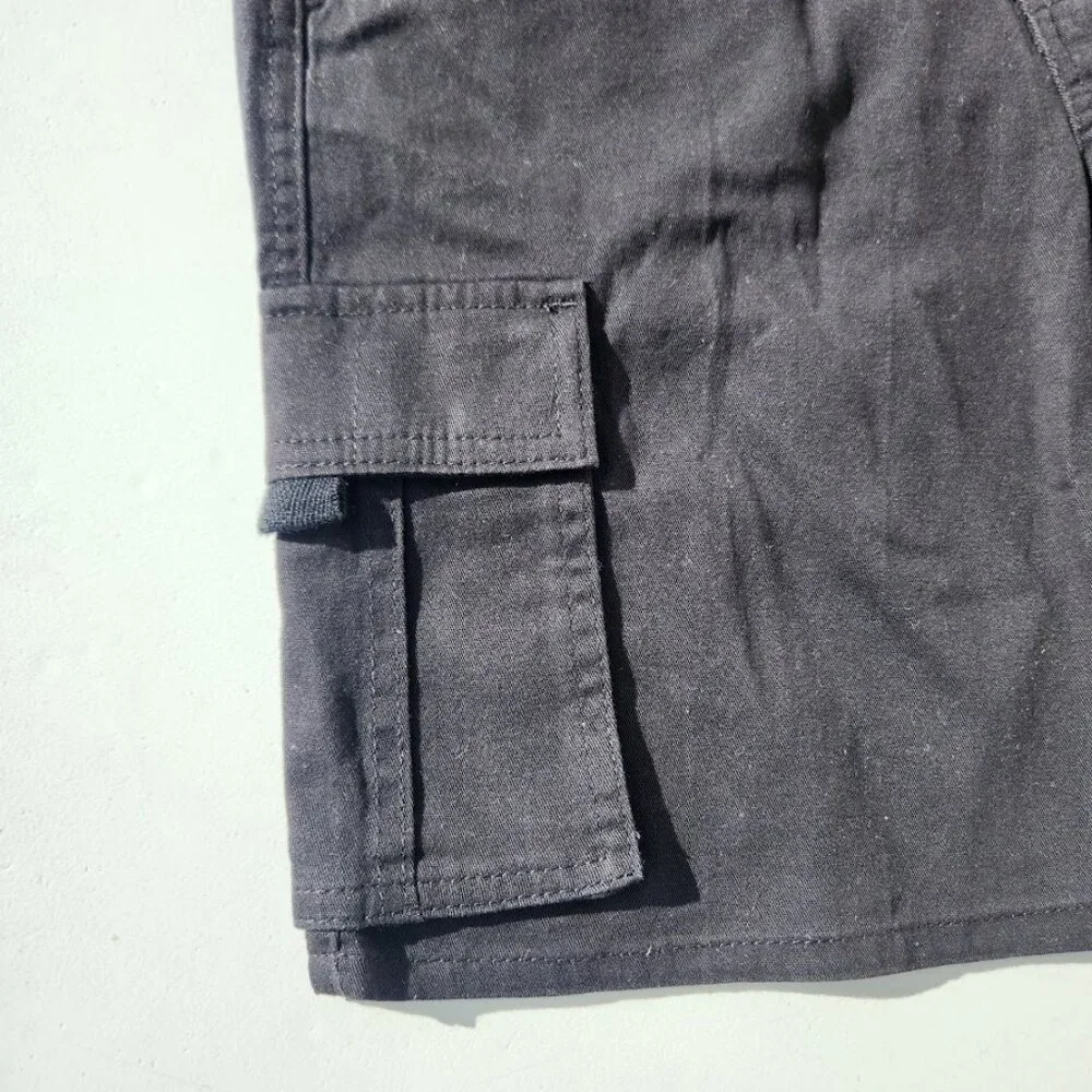 NEW Levi's Boys Twill Cargo Shorts Size 20 Black School Uniform Cotton Relaxed F
